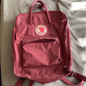 Maroon Fjallraven Kanken Backpack
